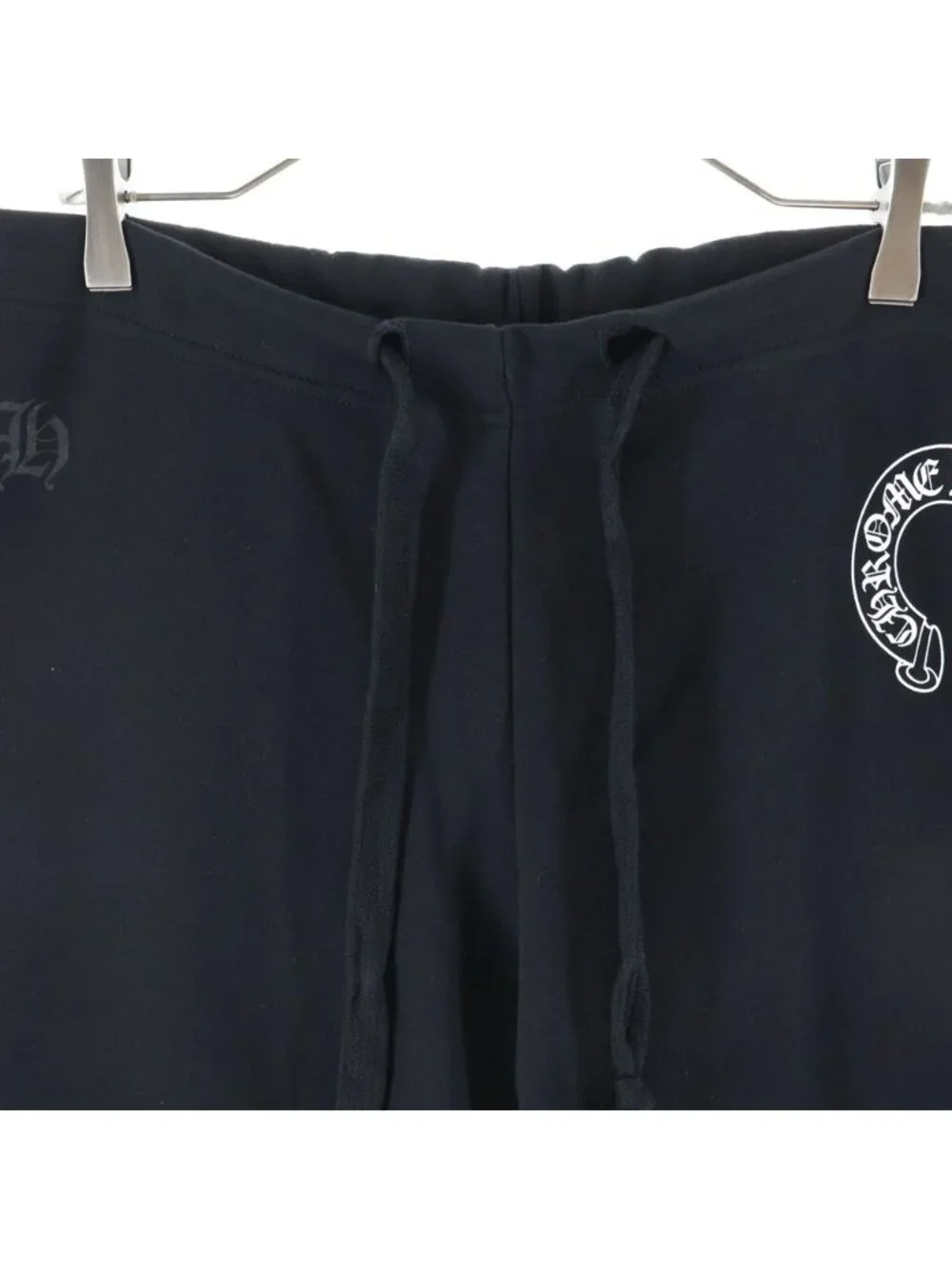 Chrome Hearts Sweatpants Horseshoe Print Relaxed Fit Black Pants